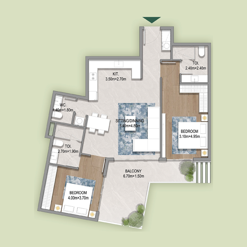 2 Bedroom